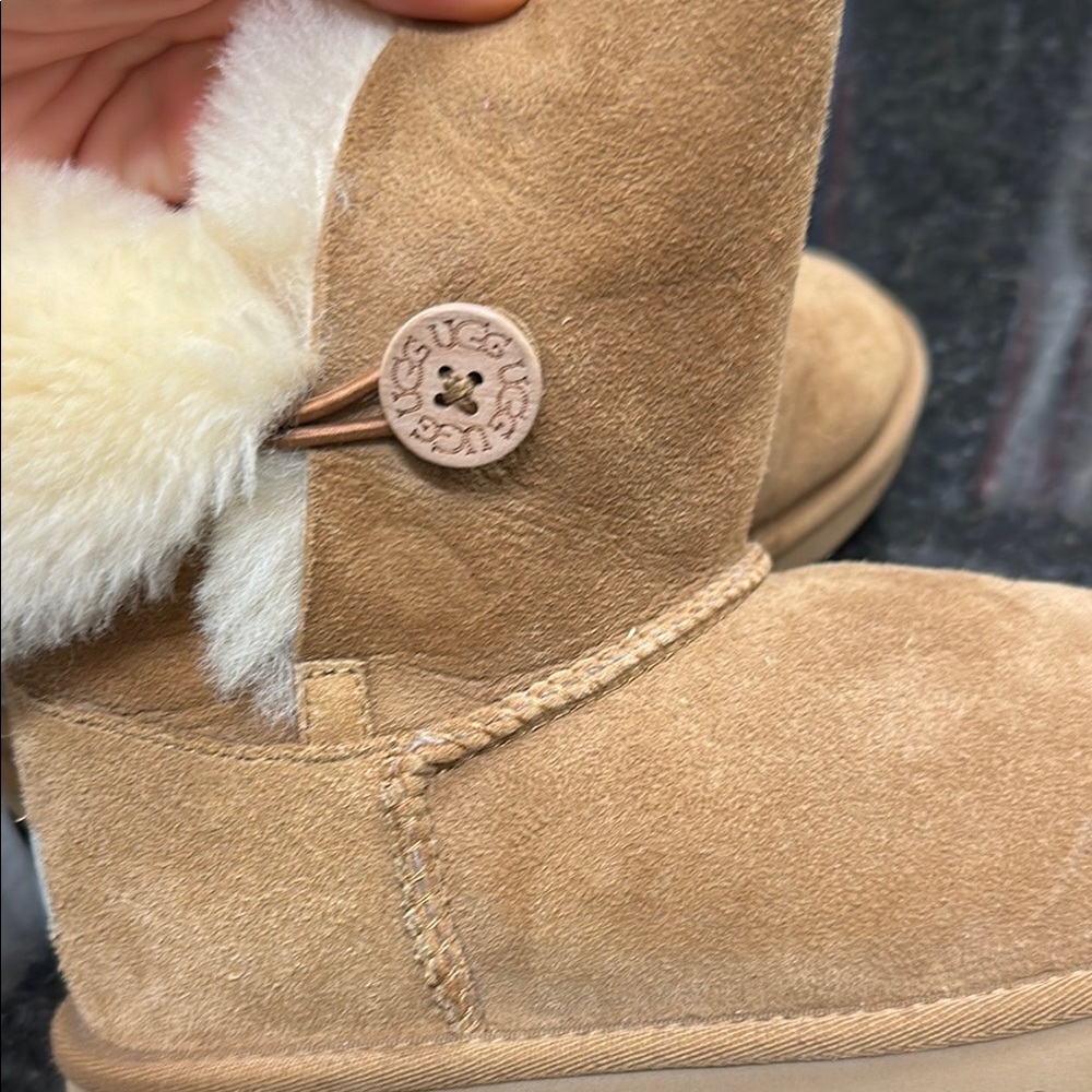 Tan Shearling Lined UGG Boots - Picture 7 of 7